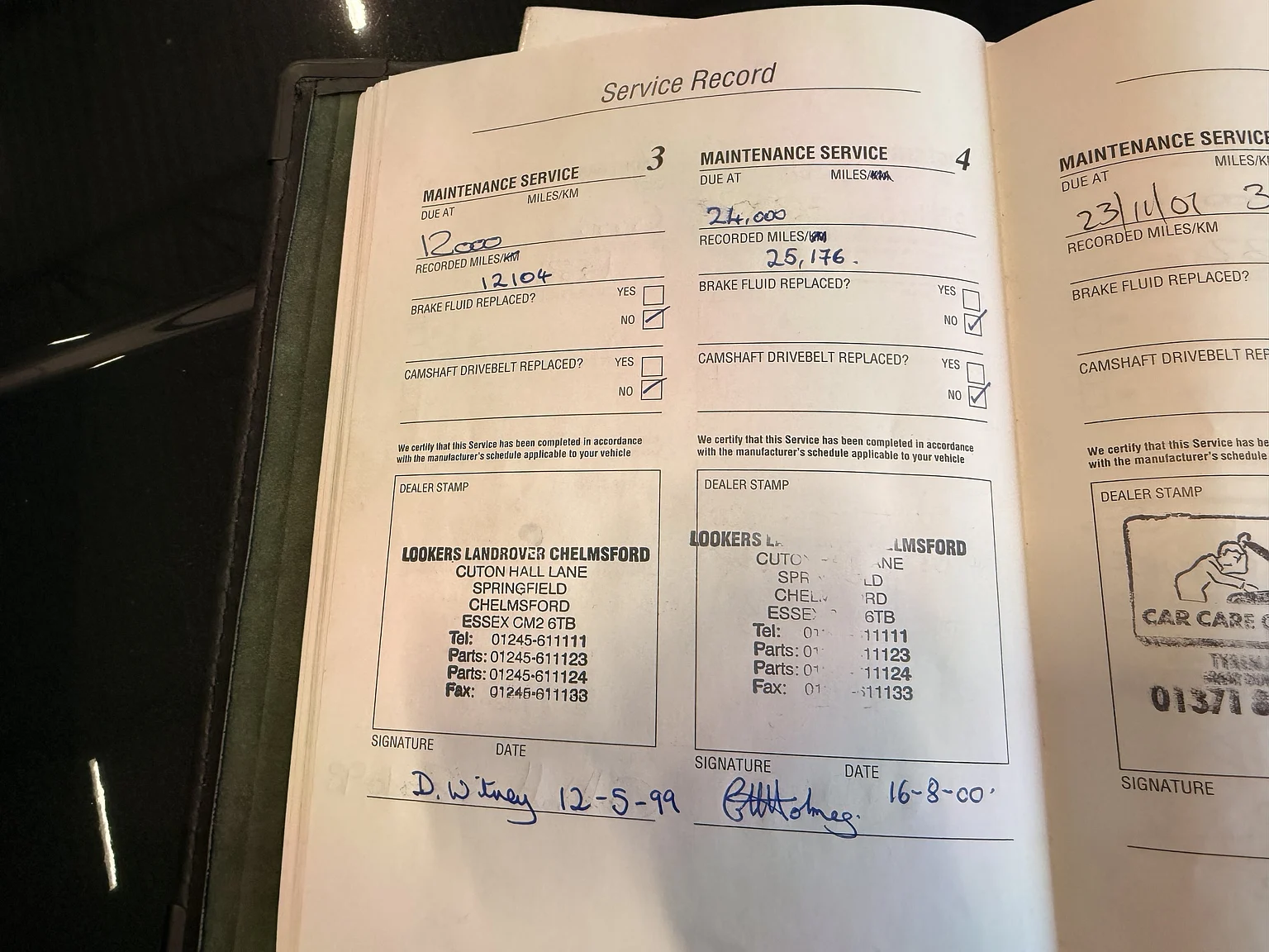 Documentation for 1998 Land Rover Range Rover P38 (5)