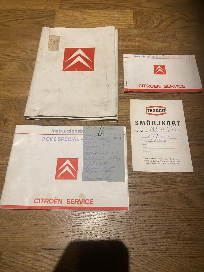 Documentation for 1986 Citroën 2CV6 Charleston