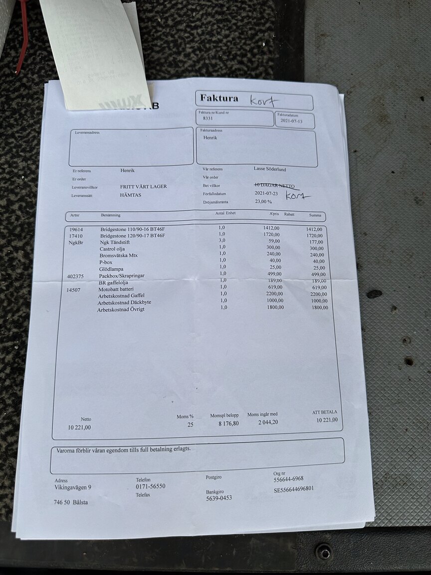 Documentation for 1986 Honda NS400R Rothmans Replica