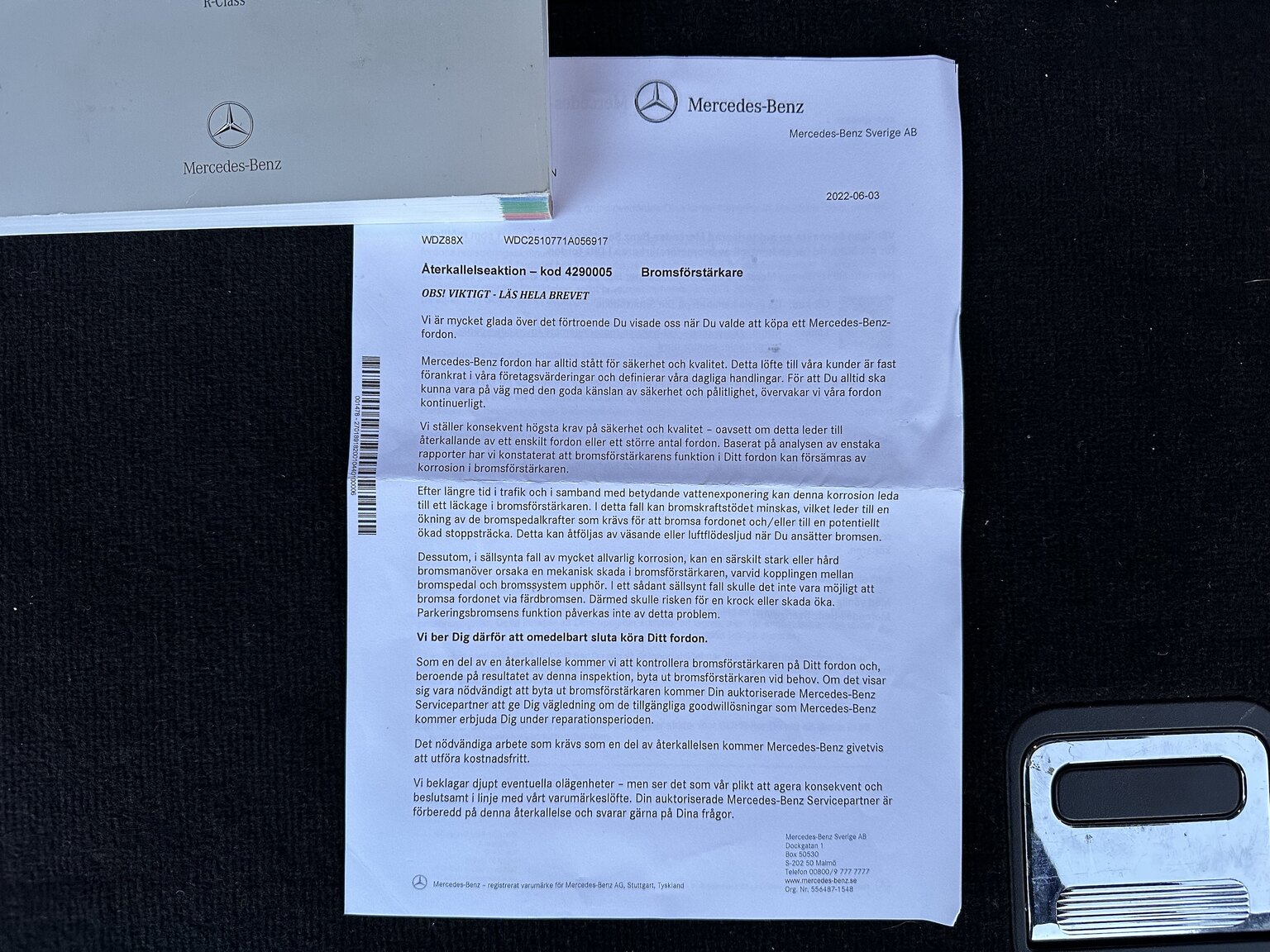 Documentation for 2007 Mercedes-Benz R63 AMG