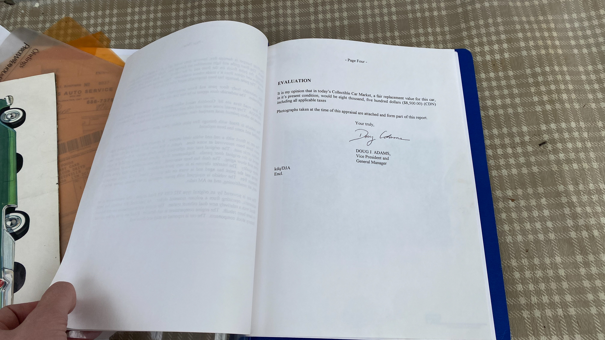 Dokumentation för 1959 Ford Thunderbird hardtop