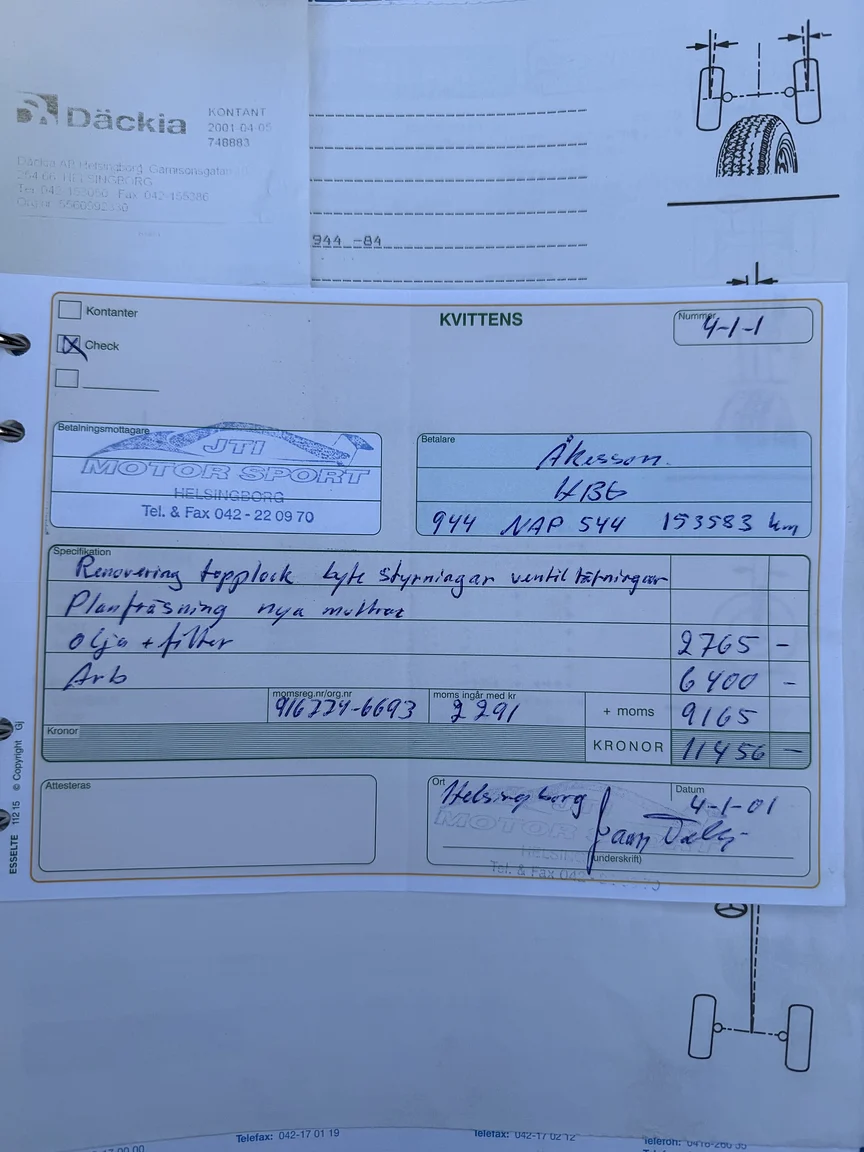 Dokumentation för 1984 PORSCHE 944 Targa (15)