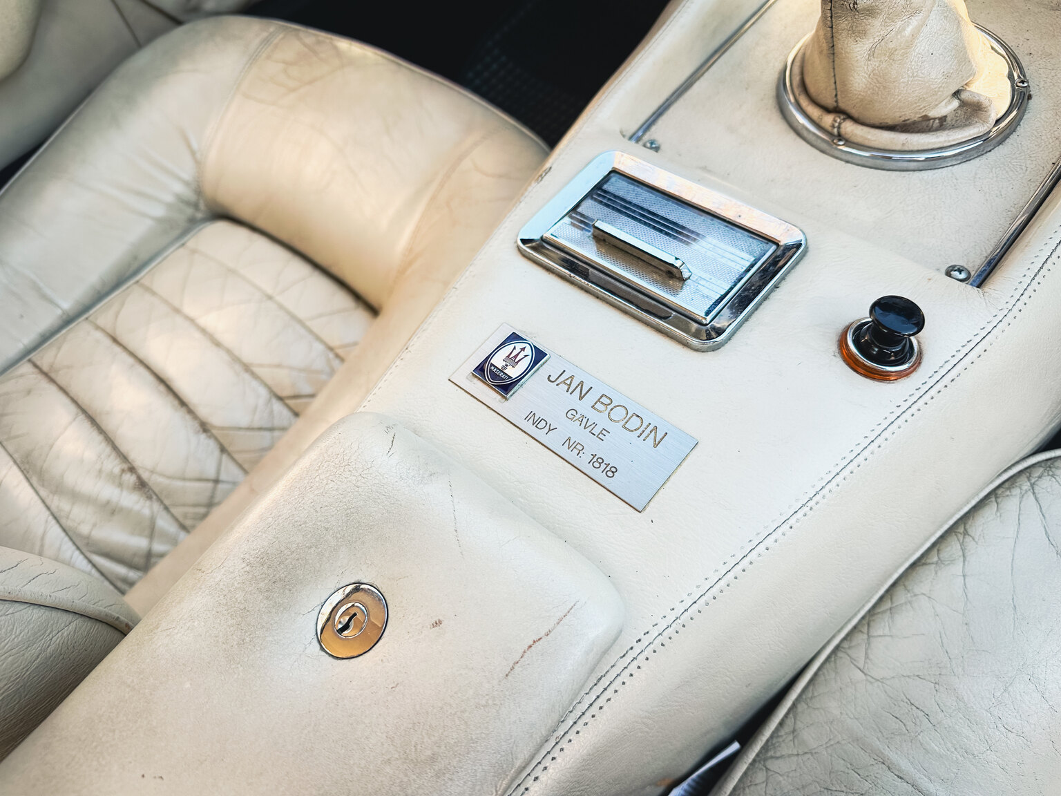 Interiörbild 1973 Maserati Indy