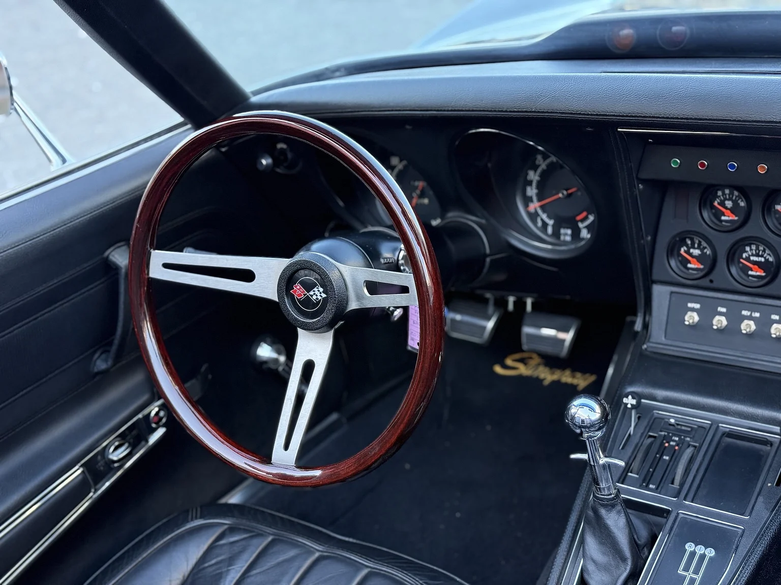 Interiörbild 1971 Chevrolet Corvette Stingray Special 598 cui V8 795 hk (18)