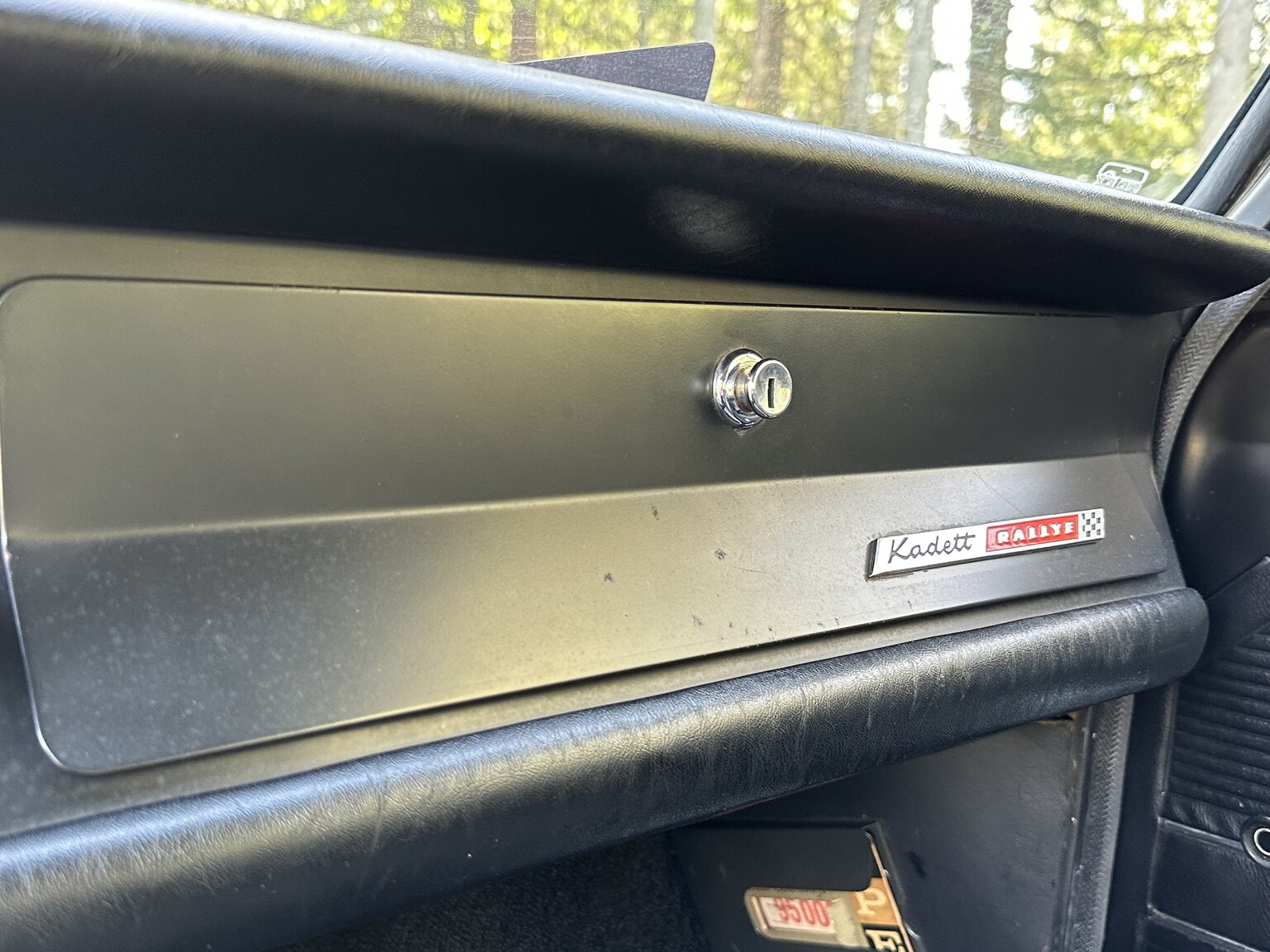 Interiörbild 1967 Opel Kadett B Rallye