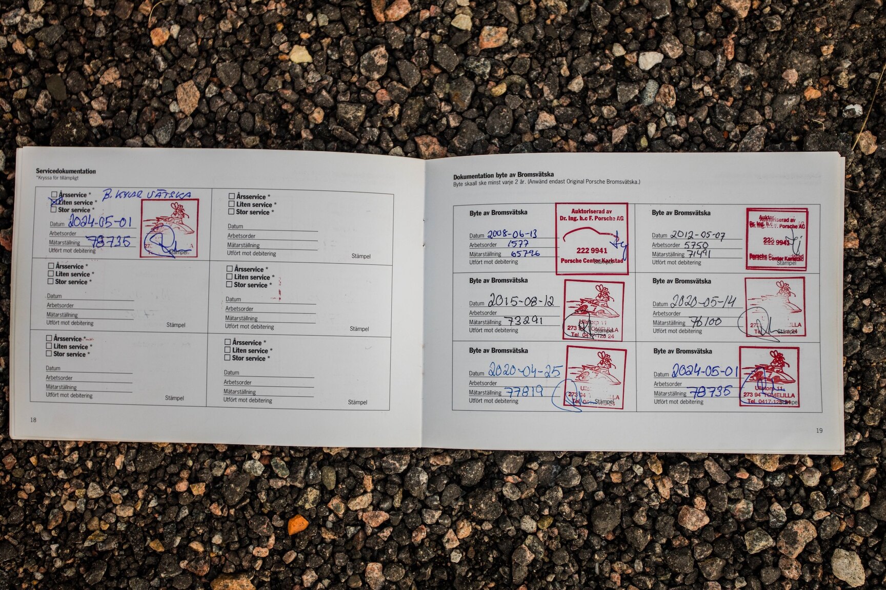 Dokumentation, 1999 Porsche 911 Carrera Cabriolet