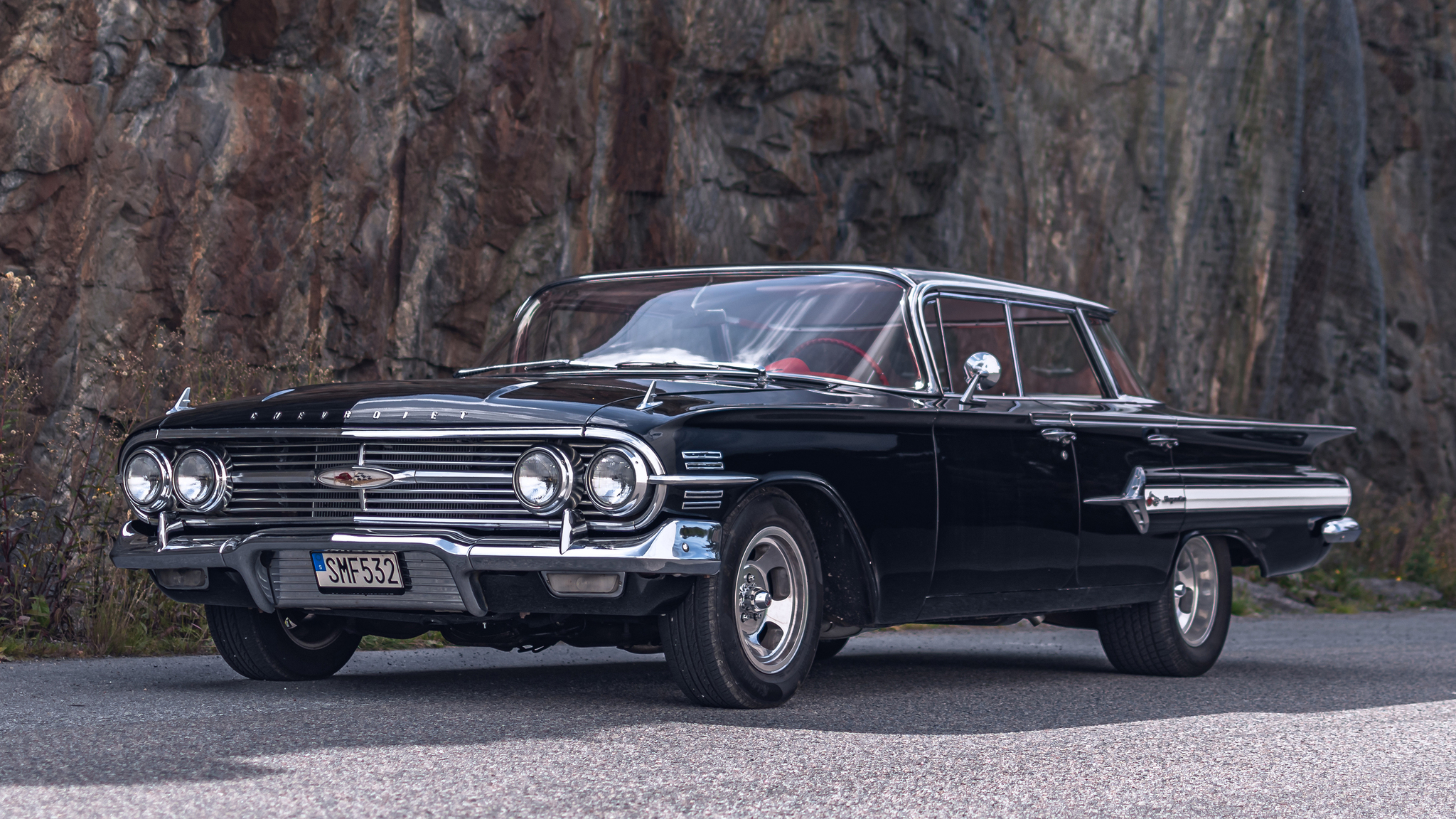 Interiörbild 1960 Chevrolet Impala Flattop 348 Bigblock