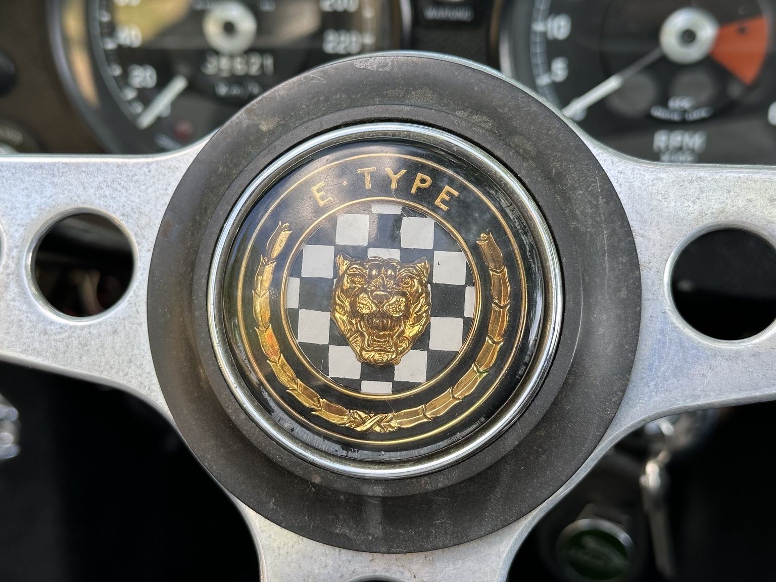 Interiörbild 1969 Jaguar E-Type