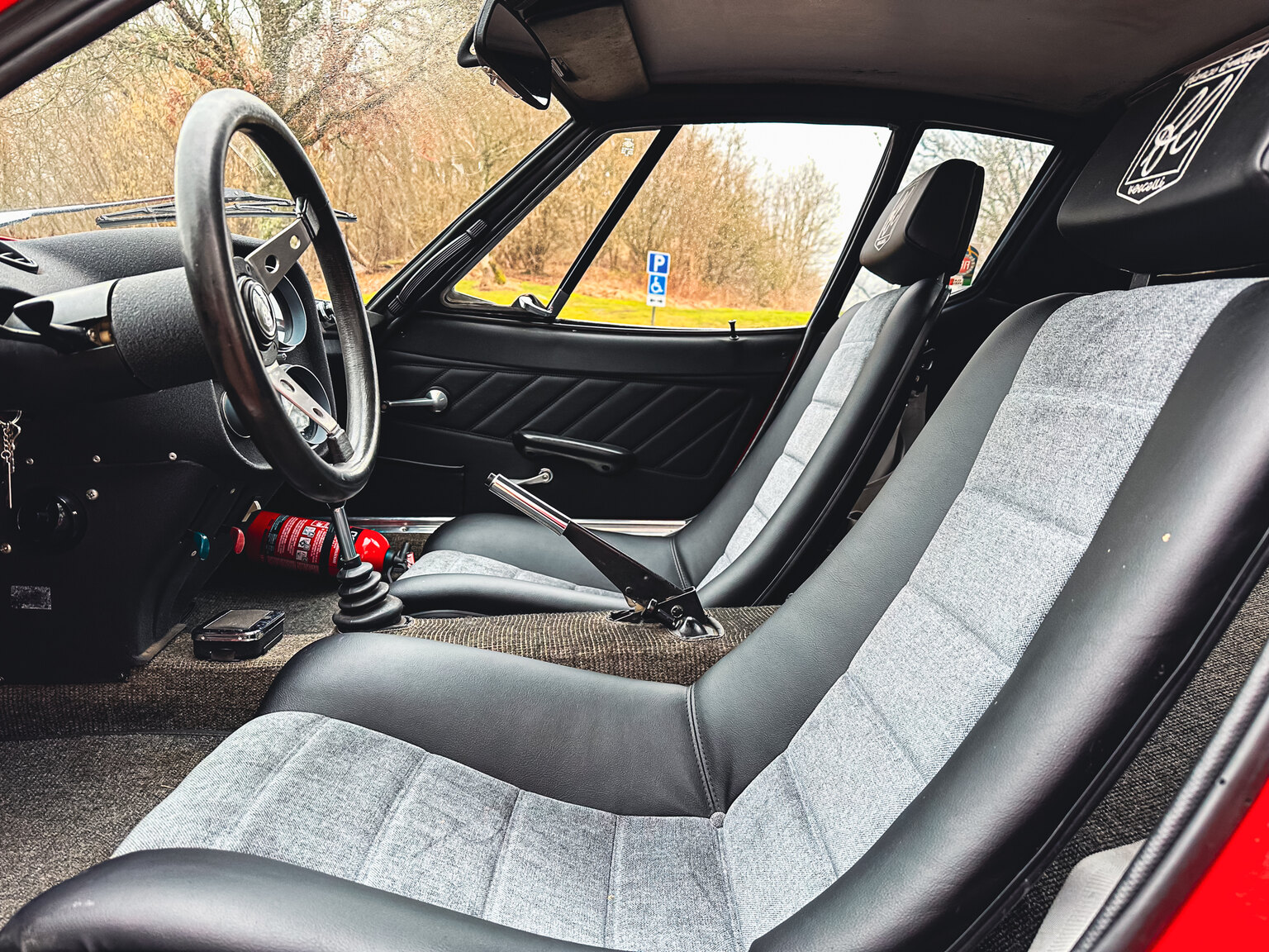 Interiörbild 1971 Fiat Lombardi Grand Prix 850