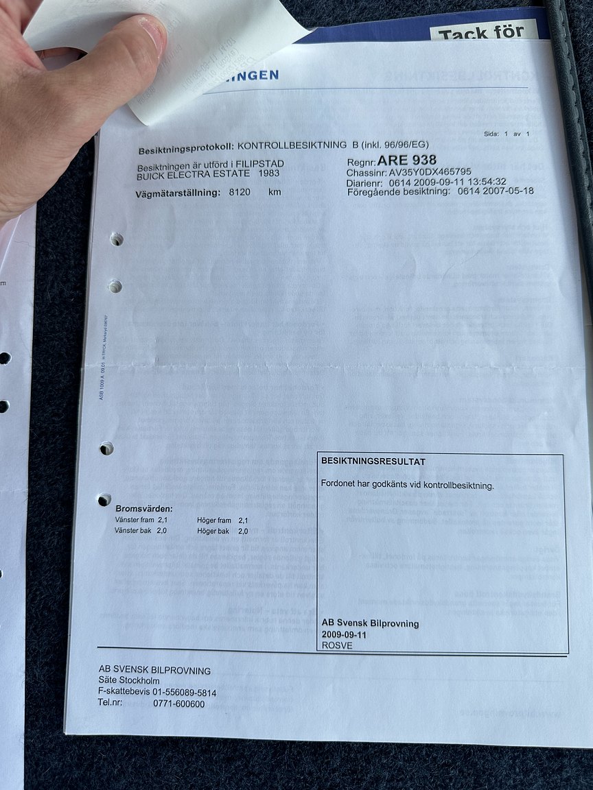 Documentation for 1983 Buick Electra Estate Wagon 5.0