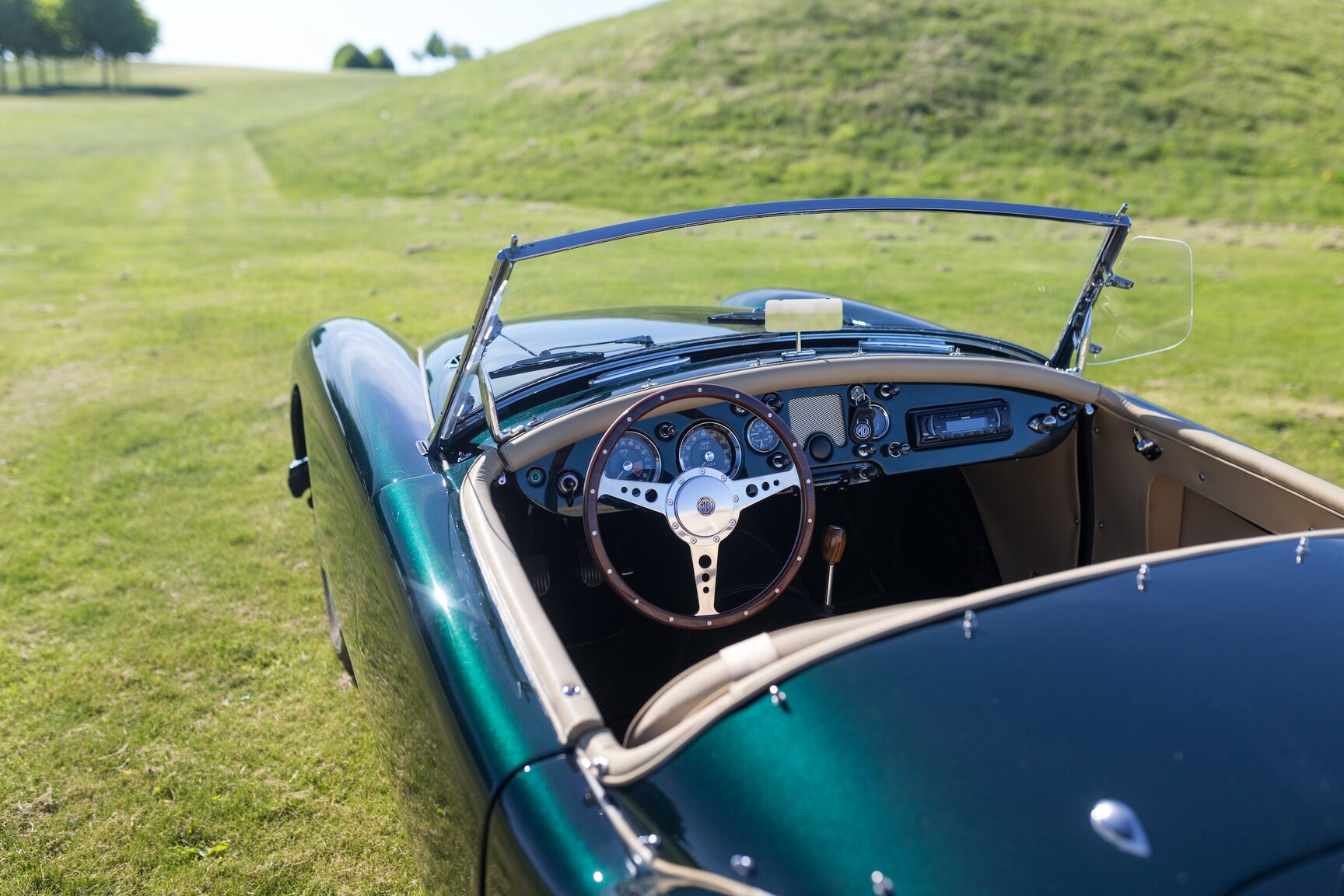 Interiörbild 1958 MG MGA 1500