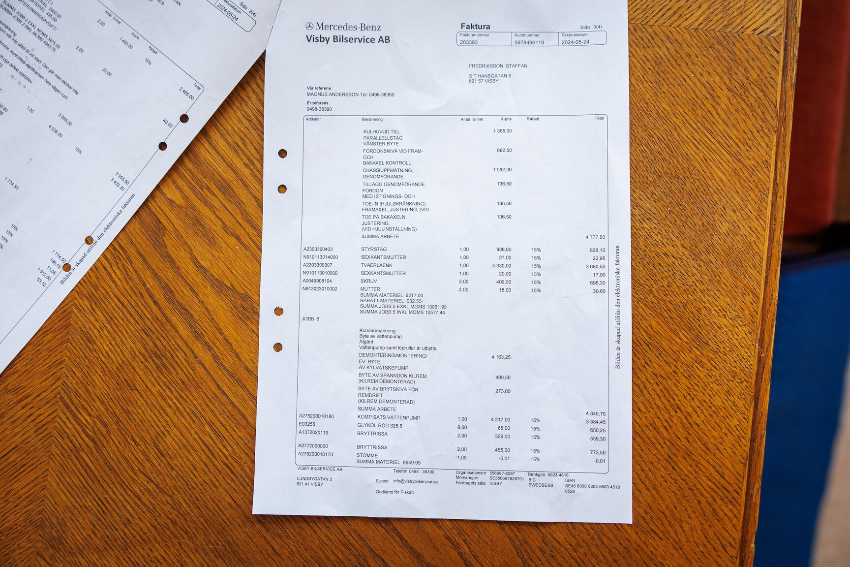 Dokumentation för 2000 Mercedes-Benz CL600