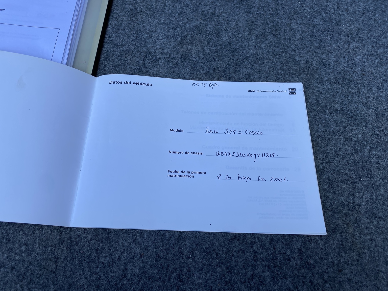 Dokumentation, 2001 BMW E46 325 Cabriolet (7)
