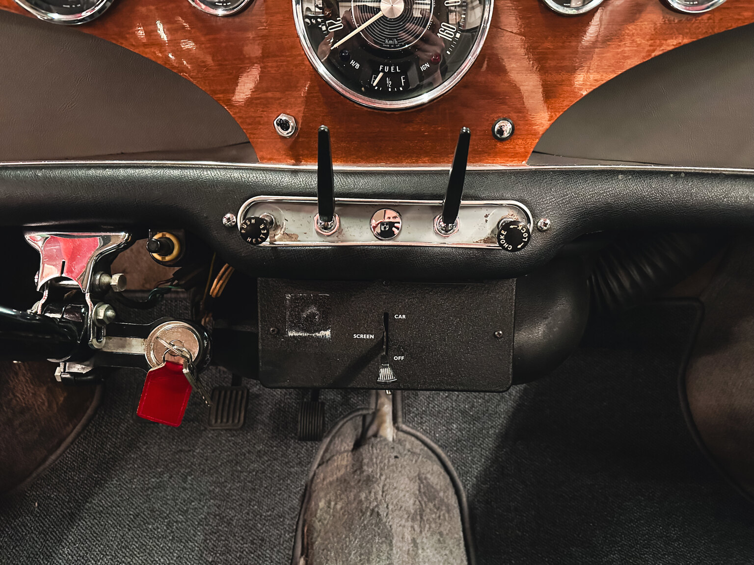 Innenraumfoto von 1965 Austin Cooper