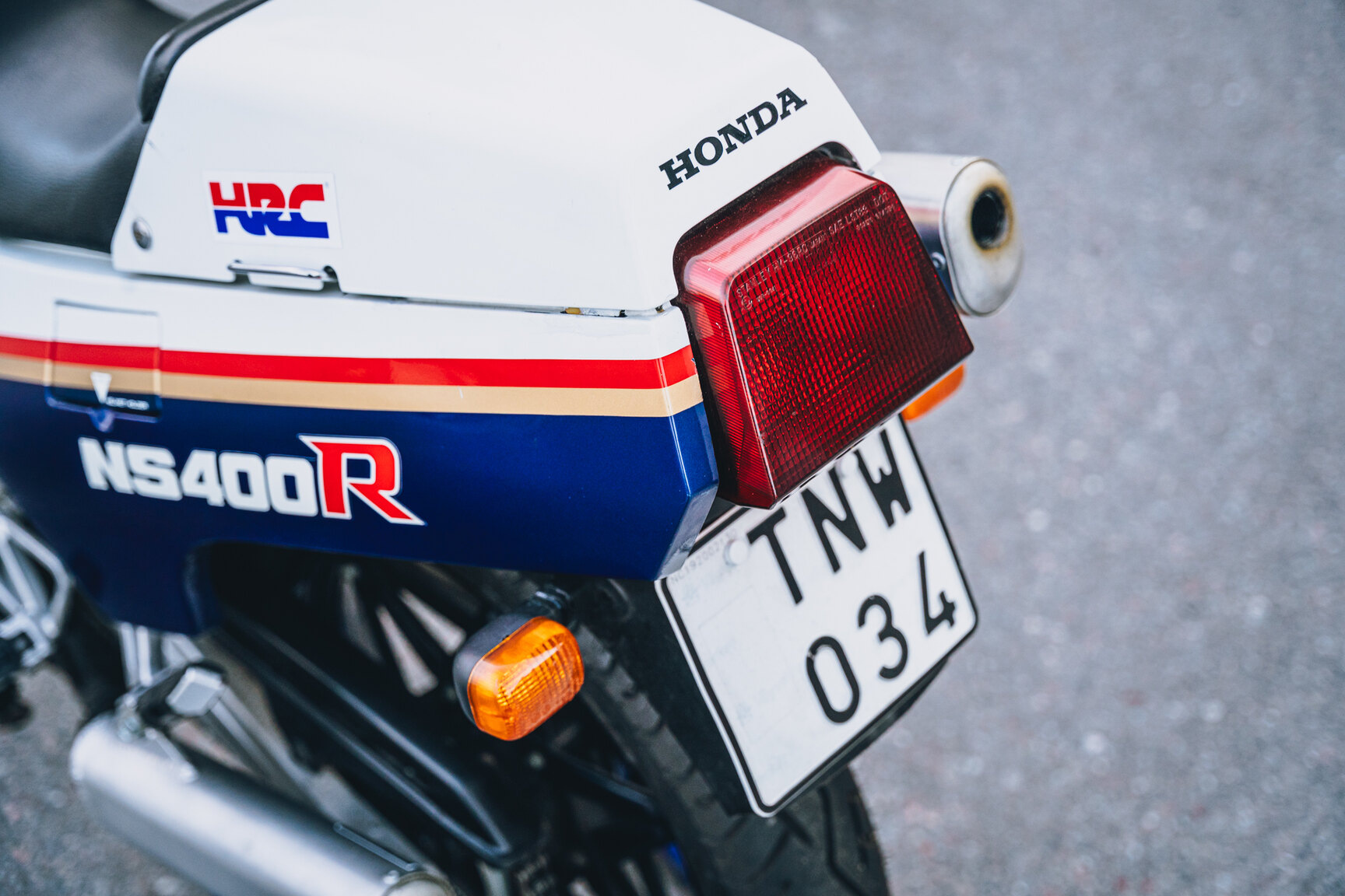Exterior image of 1986 Honda NS400R Rothmans Replica
