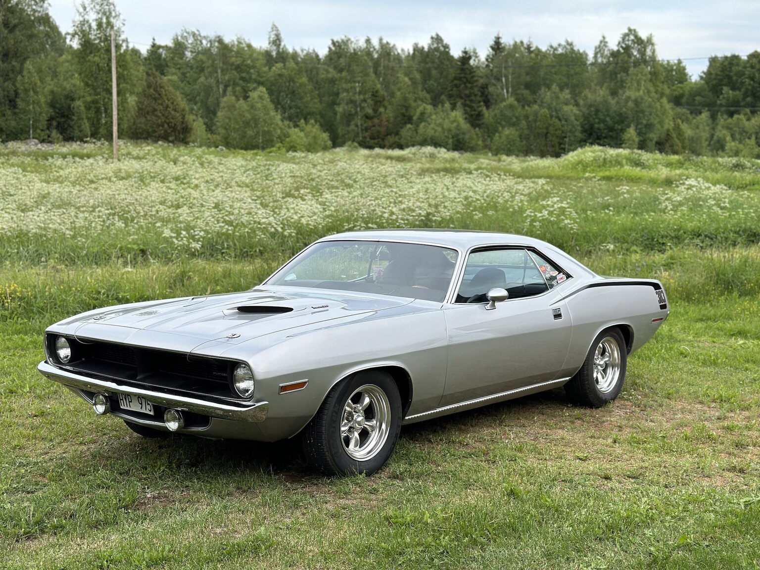 Exteriörbild på 1970 Plymouth Cuda 383