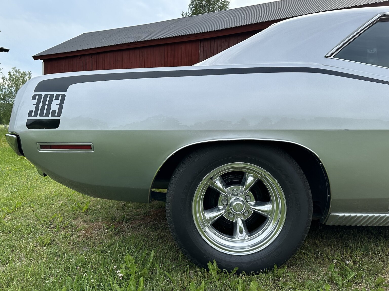 Exteriörbild på 1970 Plymouth Cuda 383