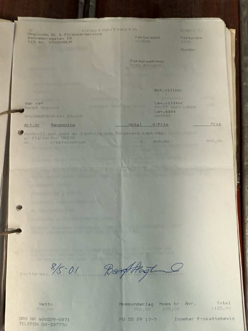 Documentation for 1967 Mercedes-Benz 230 Safari