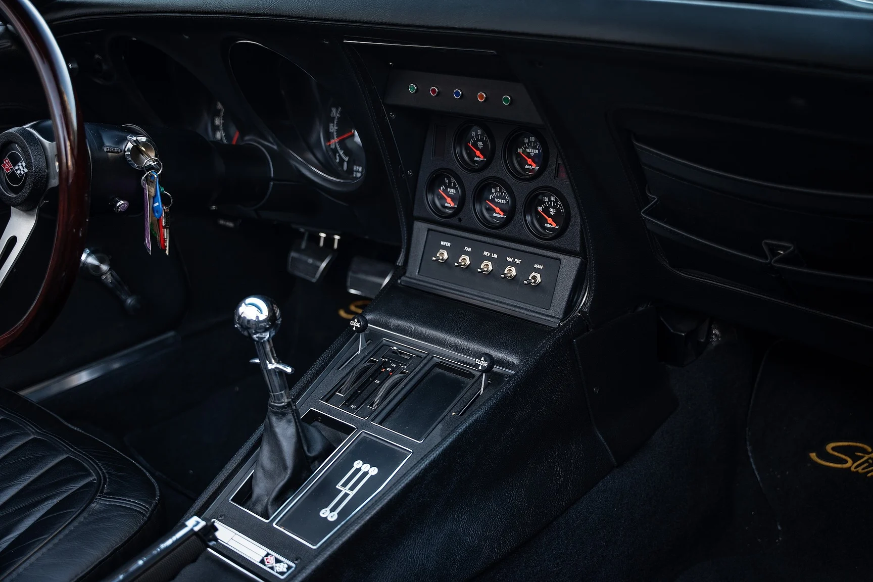 Interiörbild 1971 Chevrolet Corvette Stingray Special 598 cui V8 795 hk (19)