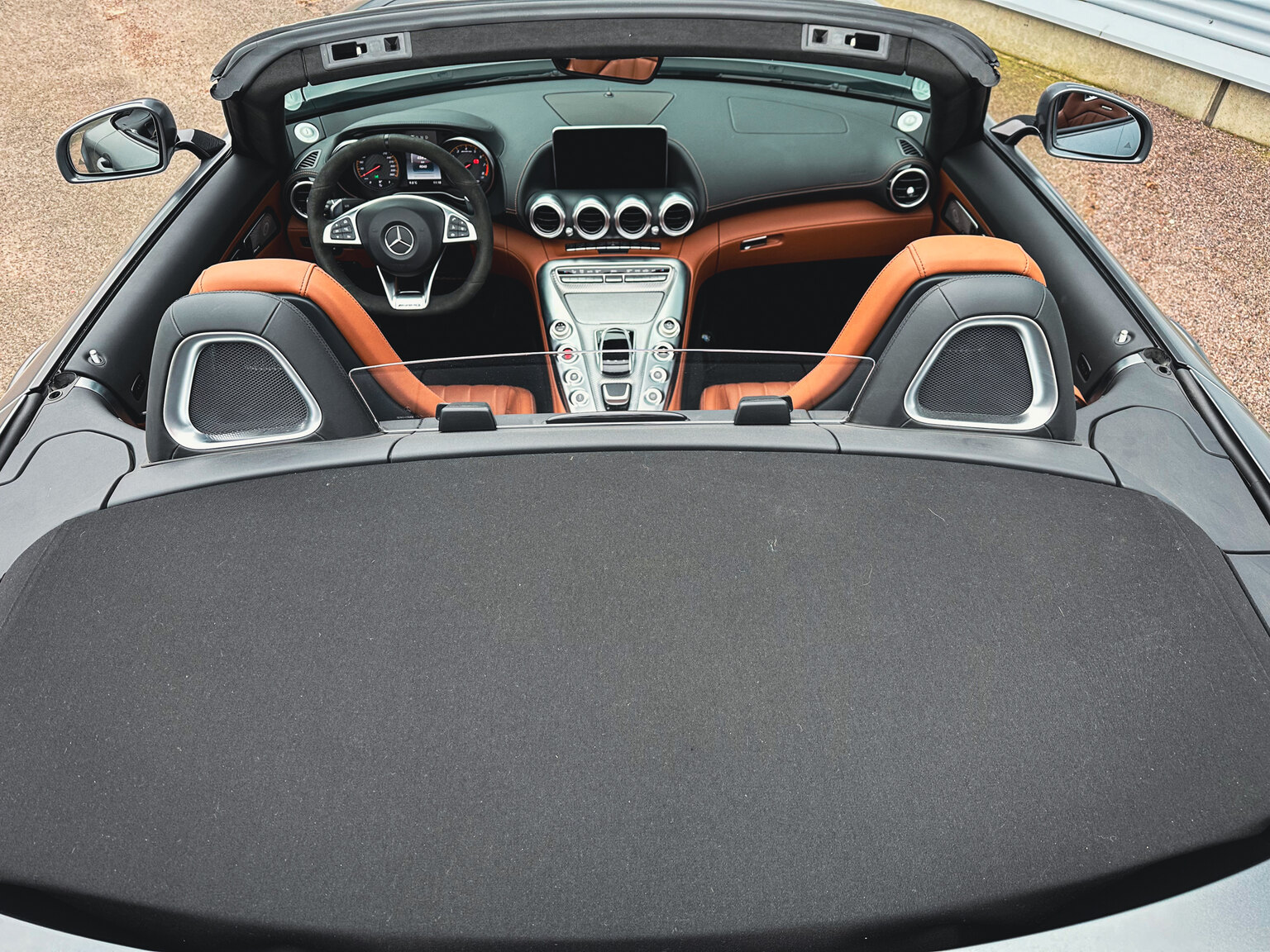 Exterior image of 2018 Mercedes Benz AMG GT C