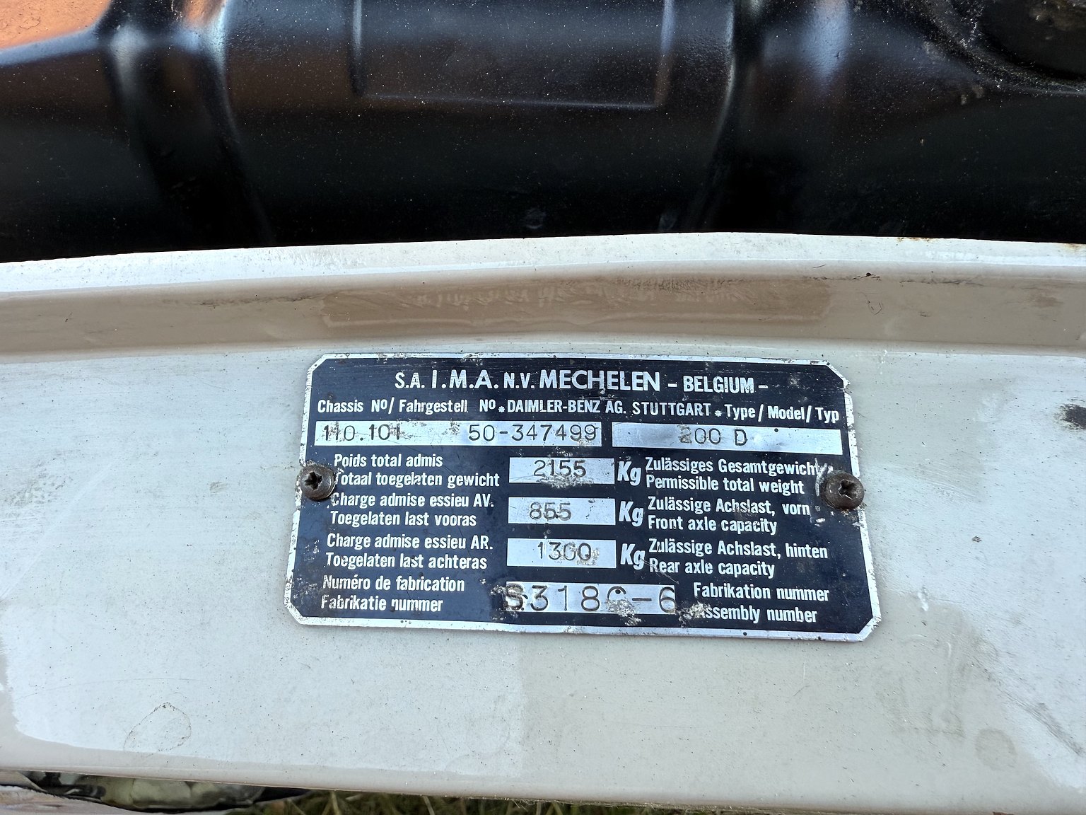 1967 Mercedes-Benz 200D Safari, Mekanik