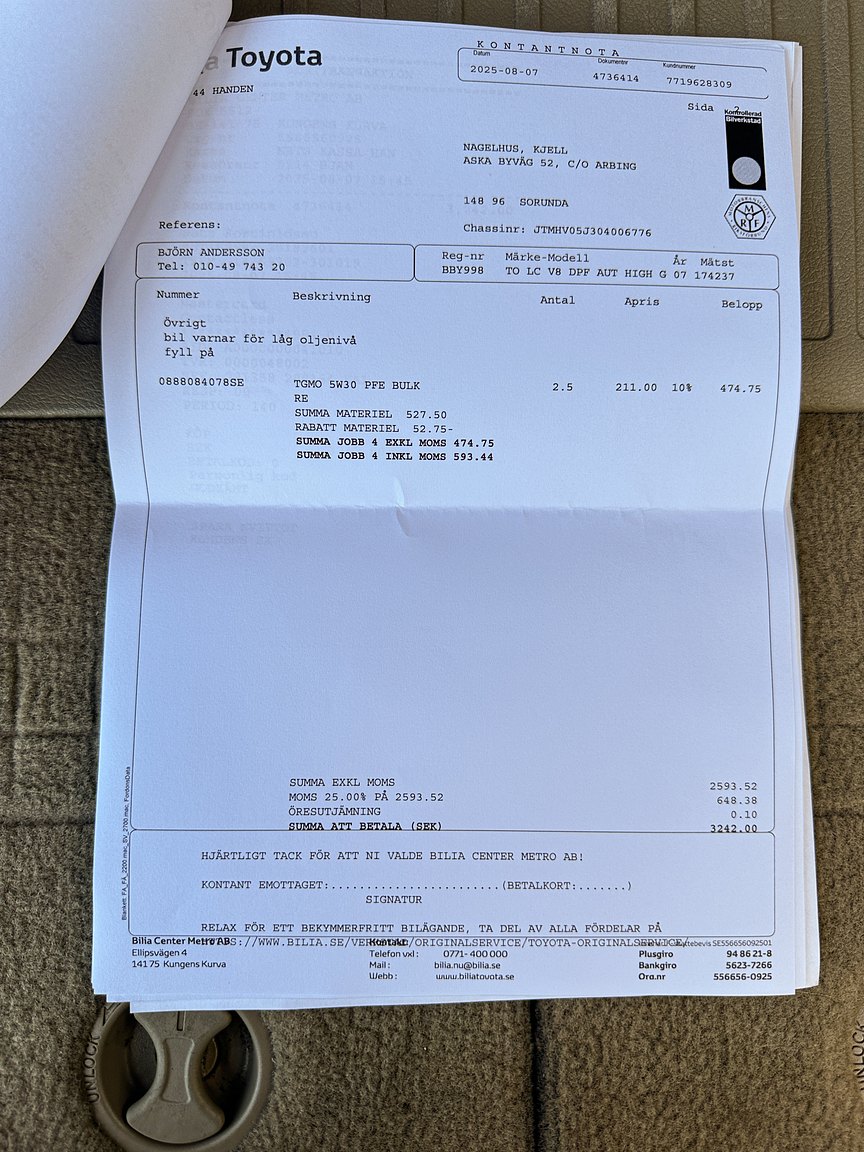 Documentation for 2008 Toyota Land Cruiser 4.5 4WD V8