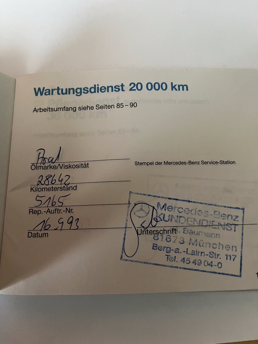 Dokumentation för 1992 Mercedes-Benz SL 500
