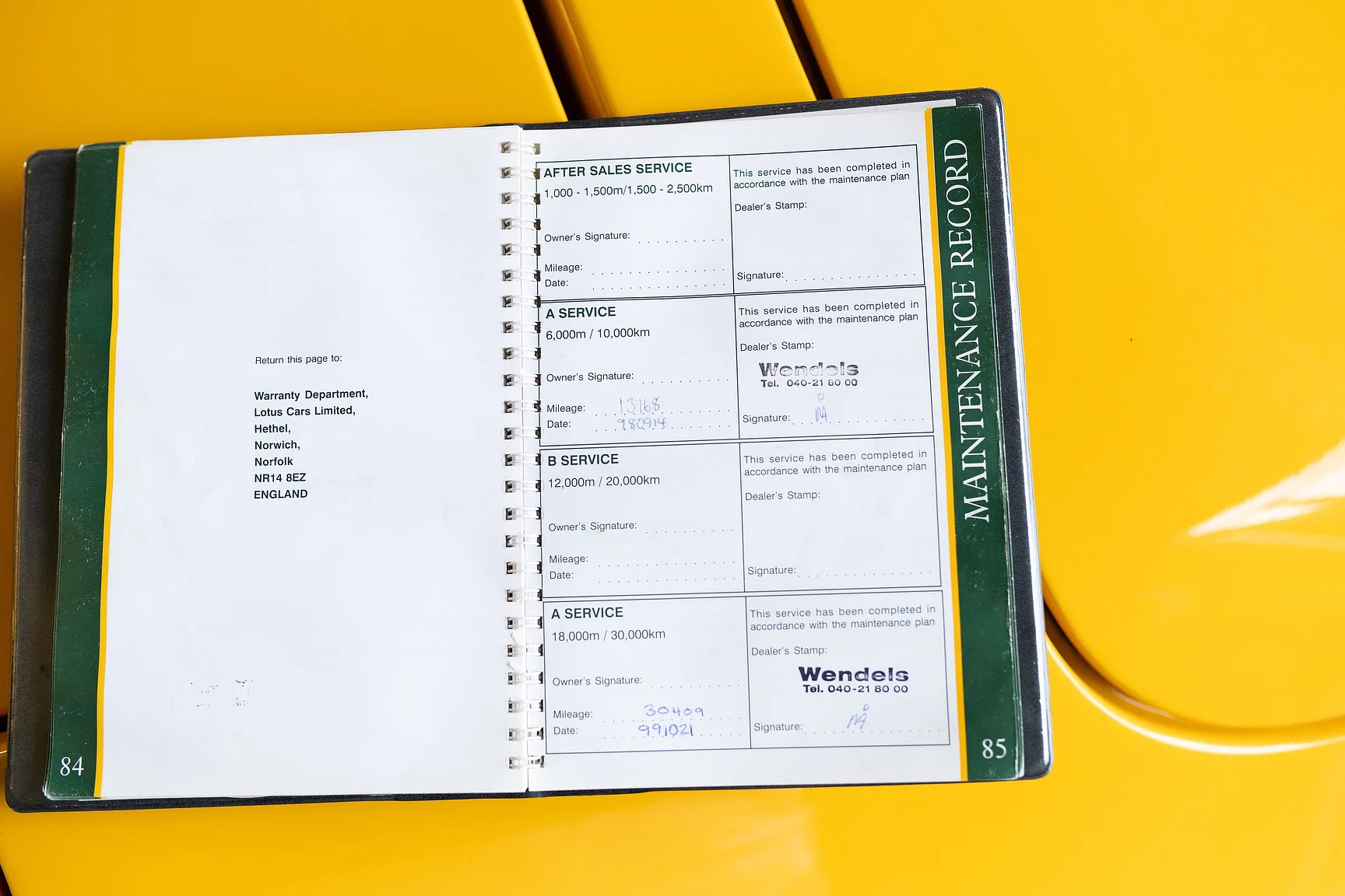 Dokumentation, 1995 Lotus Elan Roadster (20)