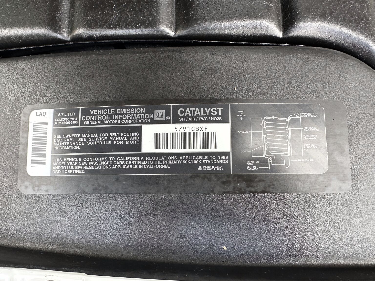 1999 Corvette C5 Convertible, Mekanik