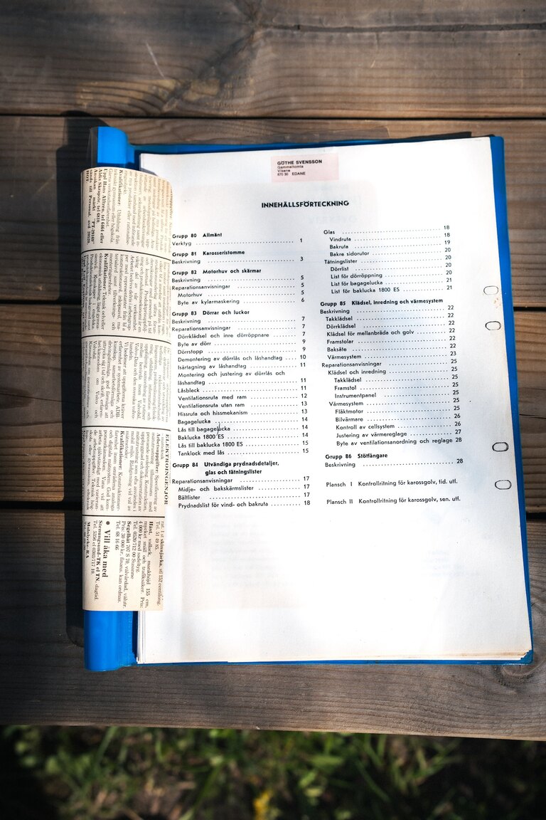 Dokumentation, 1963 Volvo 1800 S (2)