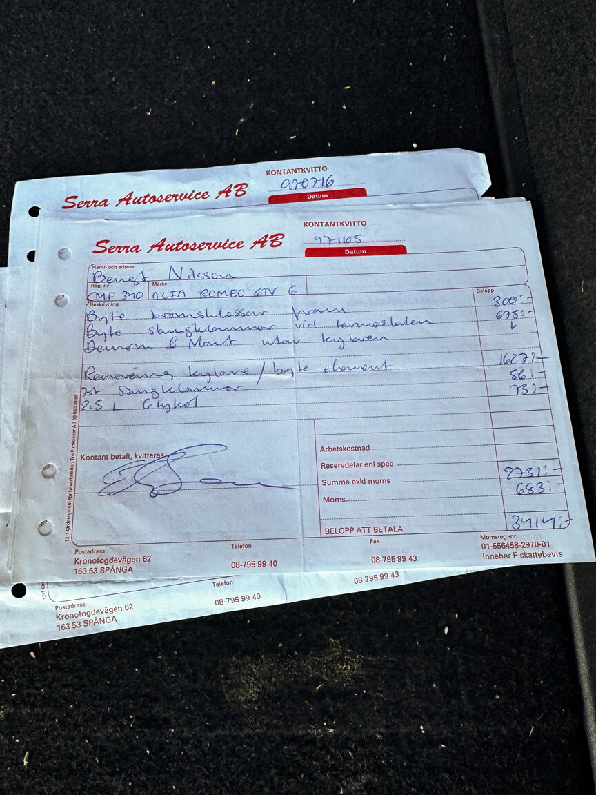 Dokumentation för 1985 Alfa Romeo GTV 6 2.5 (67)