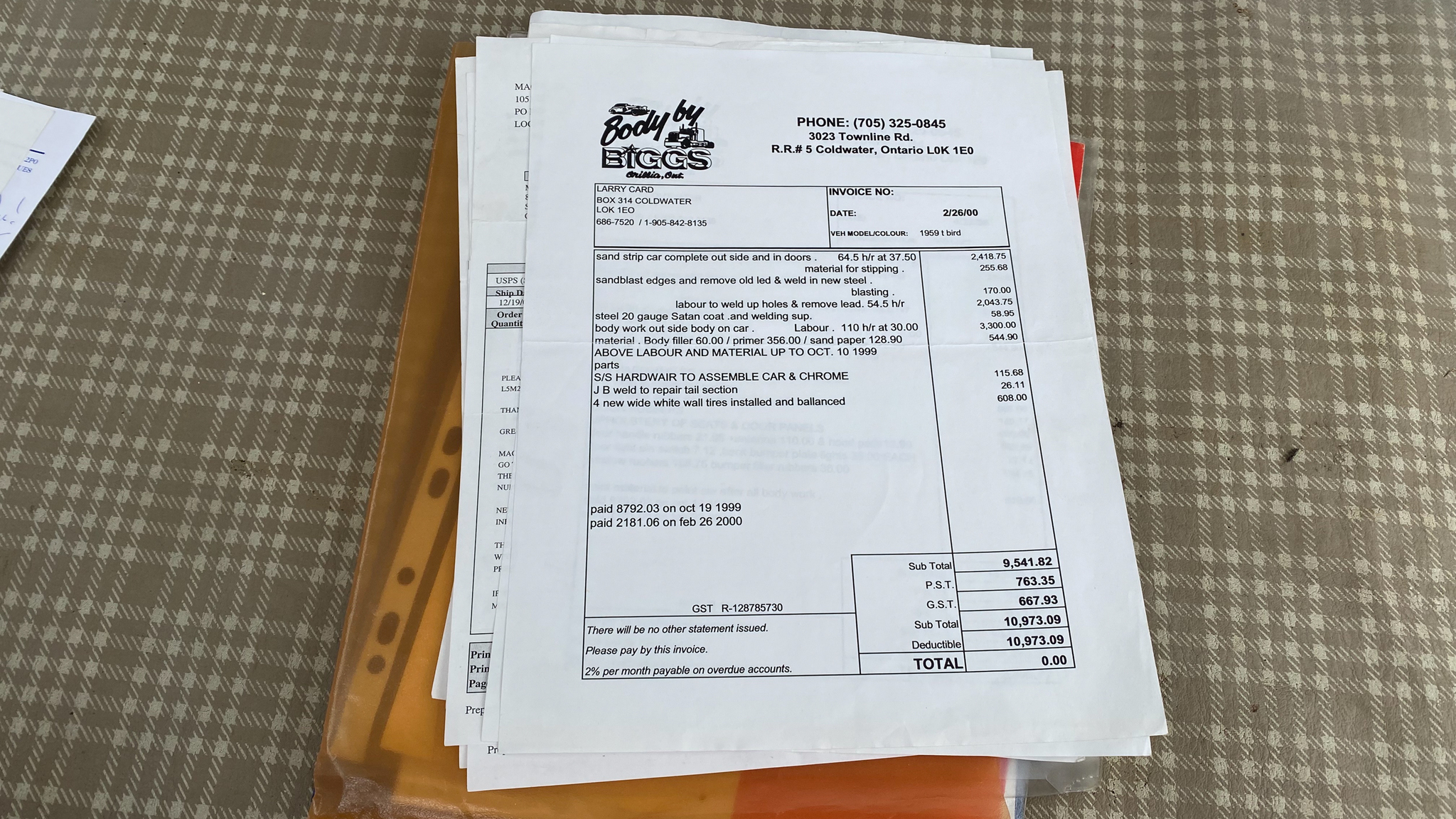 Dokumentation för 1959 Ford Thunderbird hardtop (67)