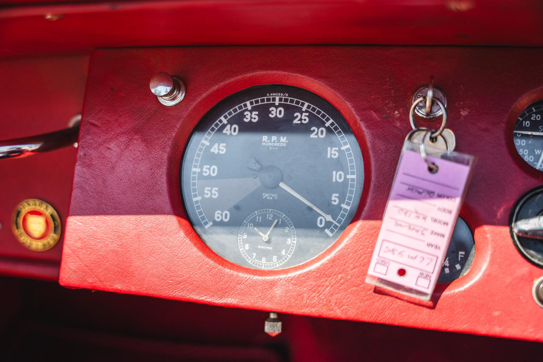 Interiörbild 1951 Jaguar XK 120
