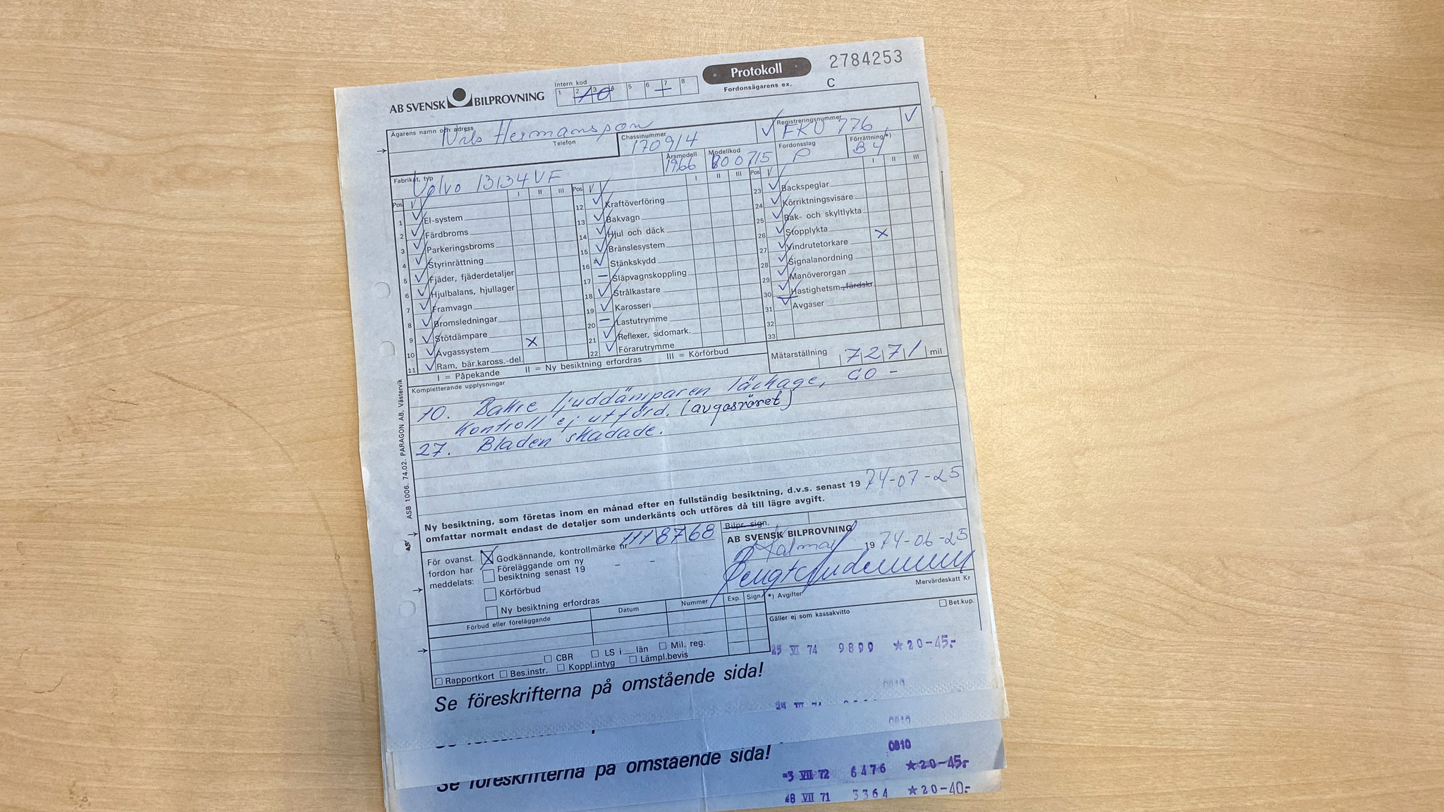 Documentation for 1966 Volvo Amazon (61)