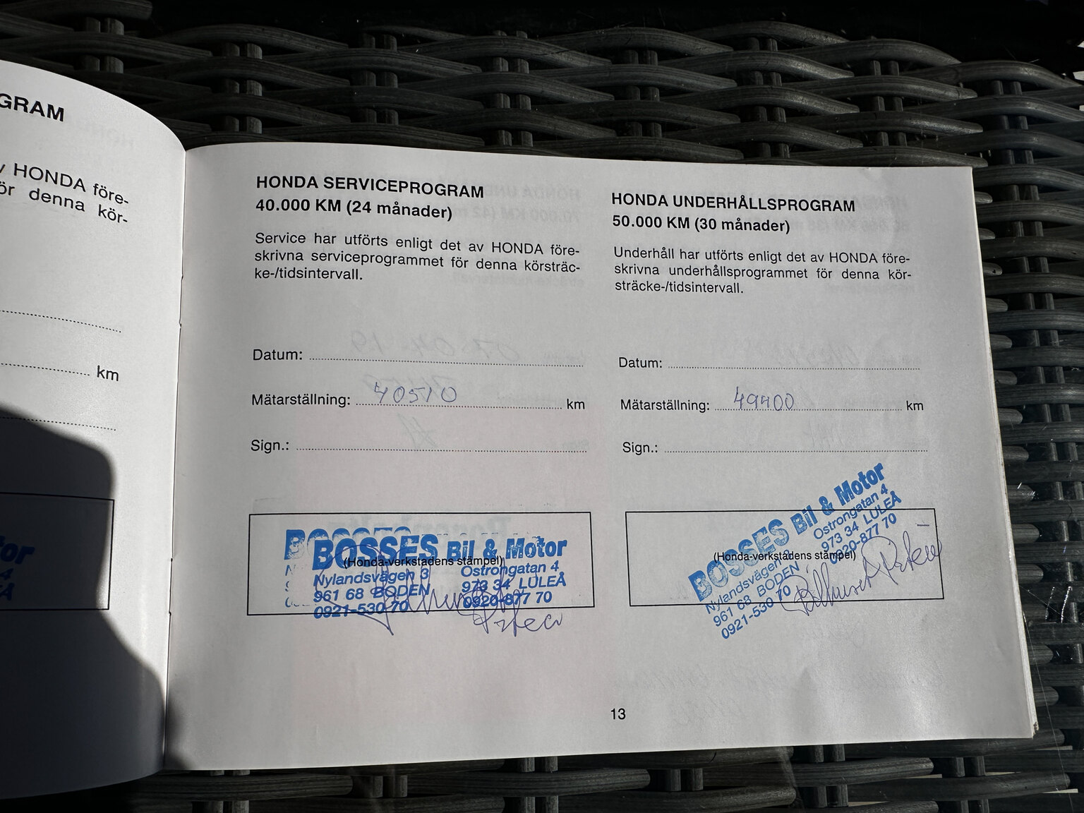 Documentation for 1992 Honda NSX 3.0