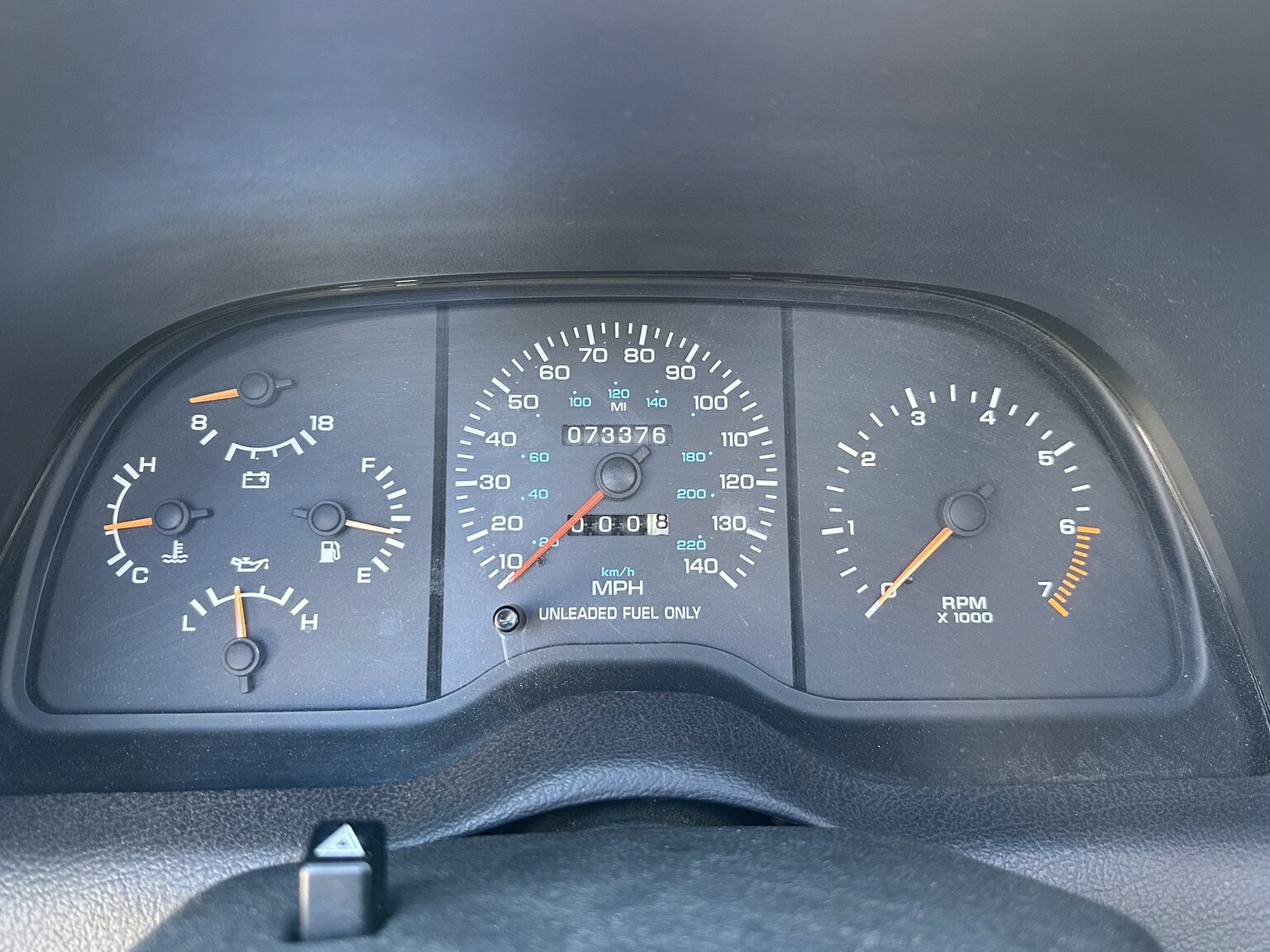 Interiörbild 1995 Chrysler LeBaron