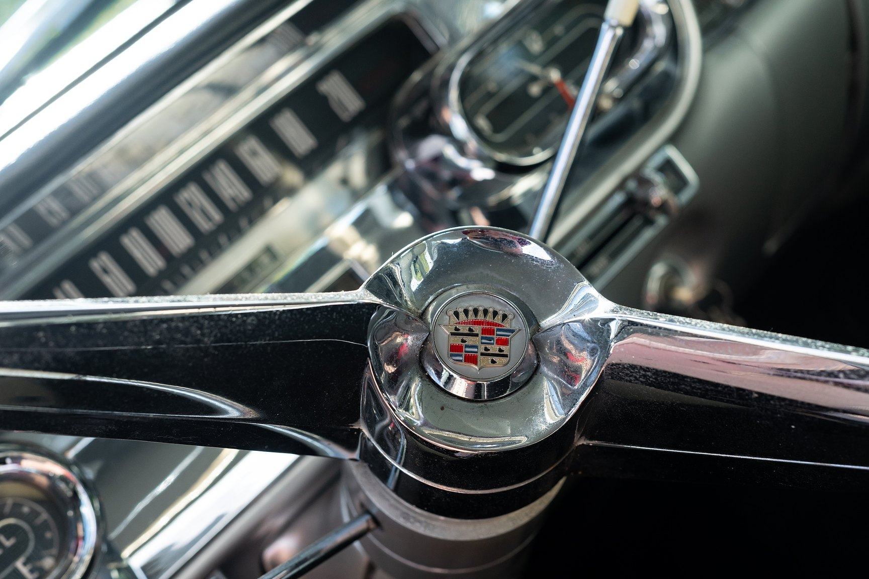 Interiörbild 1958 Cadillac Coupe de Ville