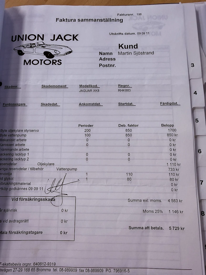 Dokumentation, 1997 Jaguar XK8 (33)