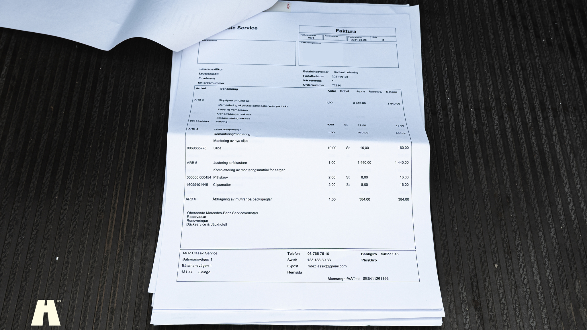 Documentation for 1985 Mercedes 230GE Cabrio