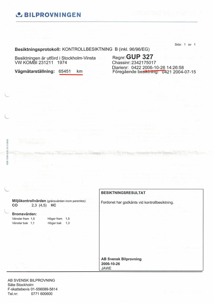 Documentation for 1974 Volkswagen Transporter T2 (11)
