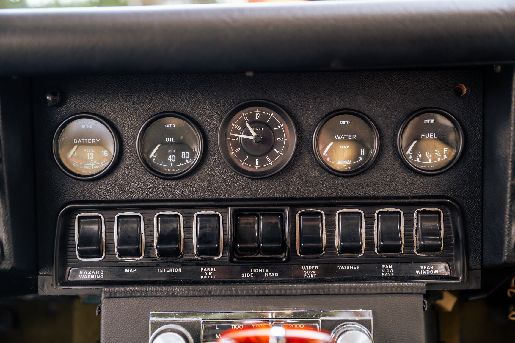Interiörbild 1973 Jaguar E-Type V12