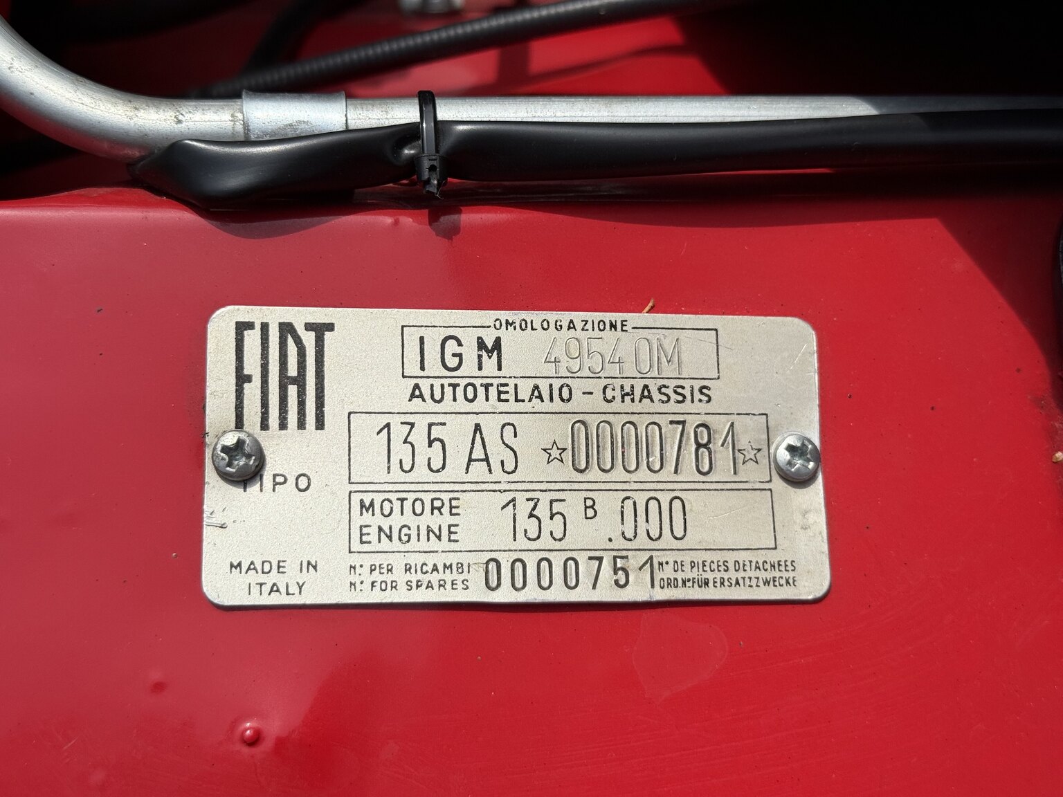 Image of 1968 Fiat Dino Spider mechanics