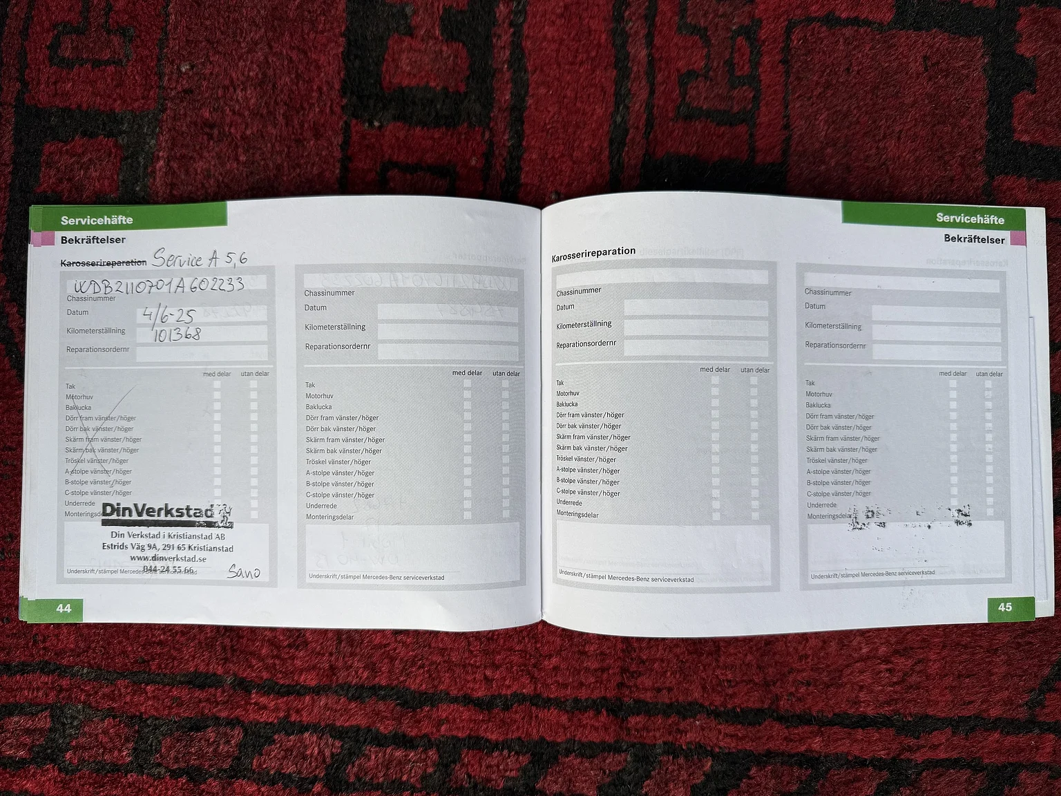 Dokumentation för 2004 Mercedes-Benz E 500 7G-Tronic (7)