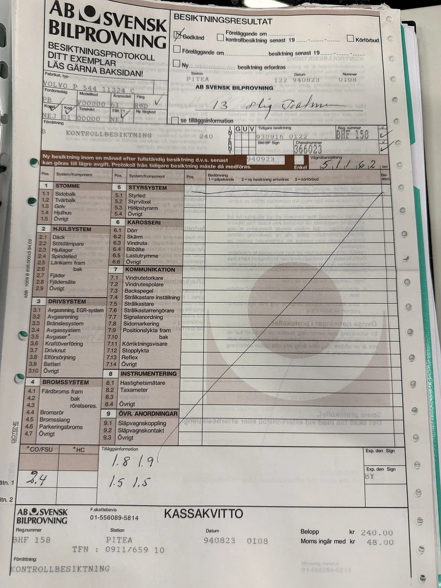 Dokumentation för 1961 Volvo PV544C Sport (23)