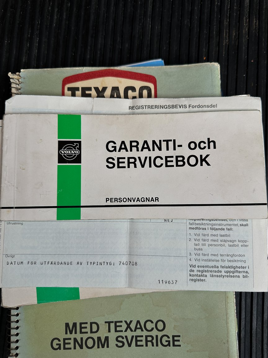 Dokumentation, 1974 Volvo 142 2.0