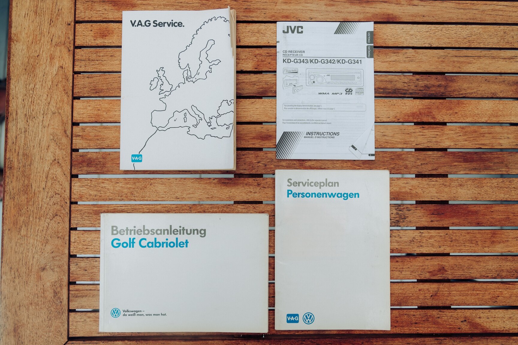 Documentation for 1991 VW Golf Cabriolet "Etienne Aigner Edition"