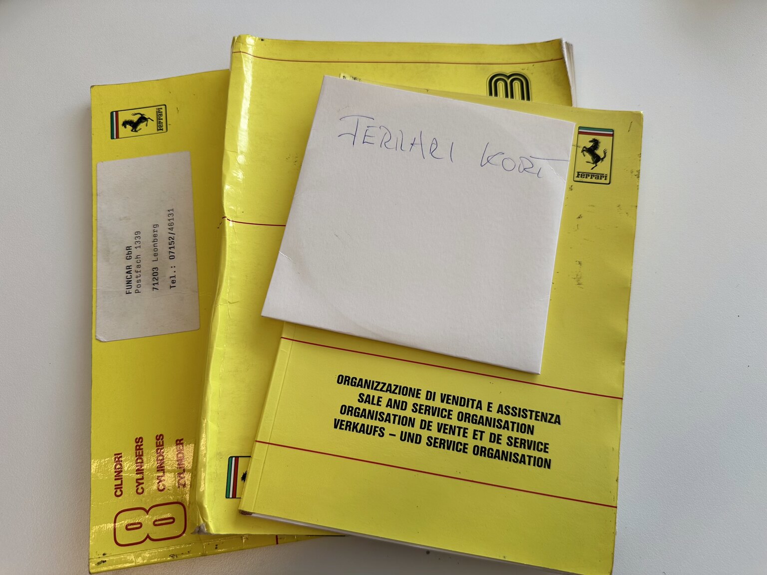 Documentation for 1990 Ferrari 348 (4)