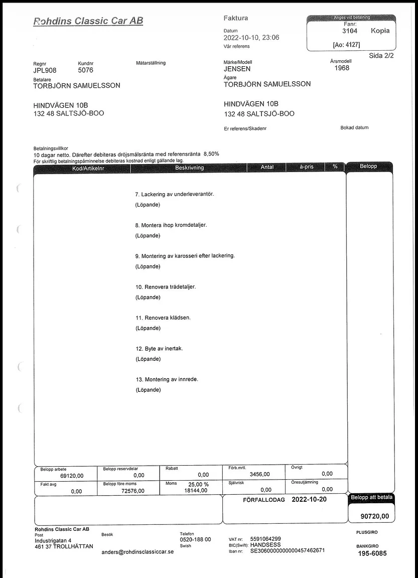 Documentation for 1968 Jensen Interceptor (21)