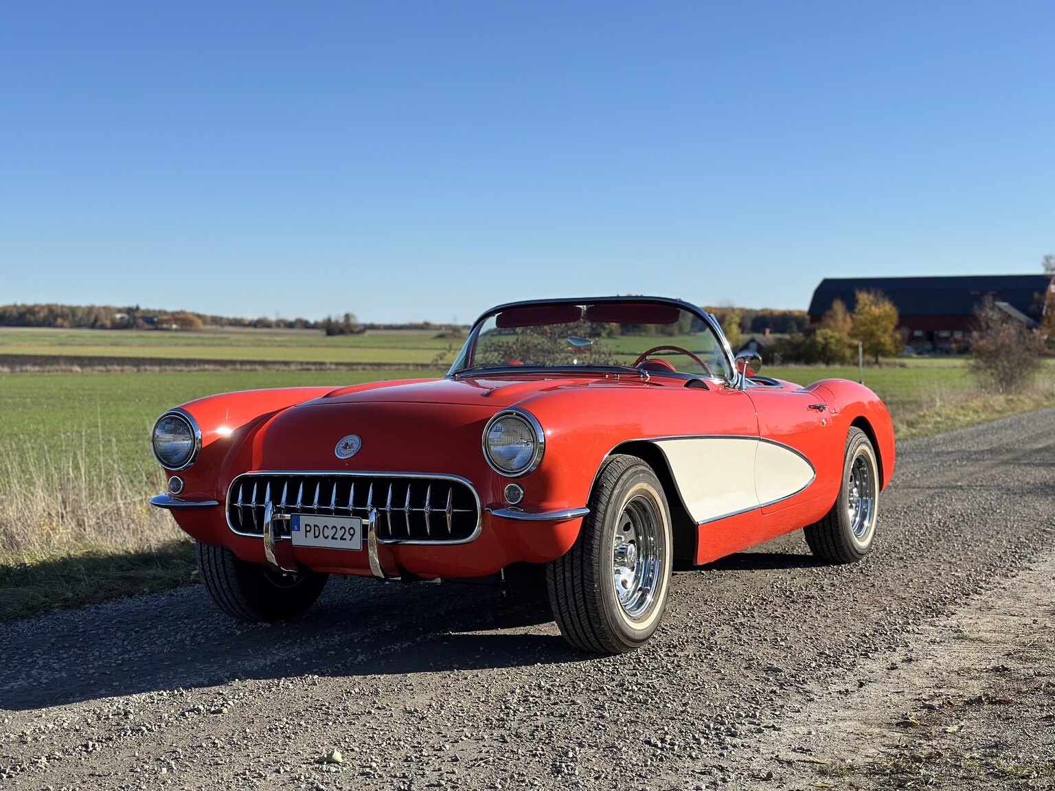 Exteriörbild på 1956 Chevrolet Corvette 