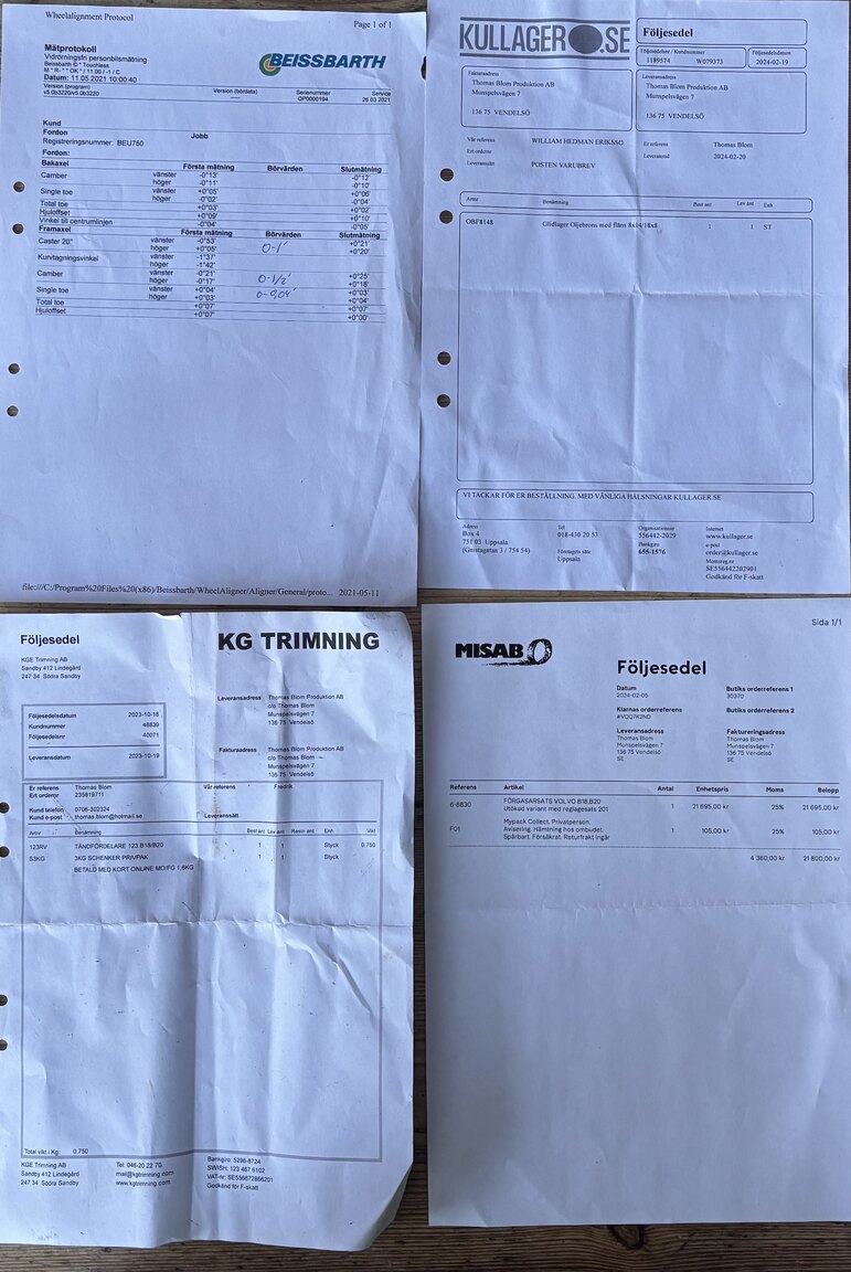 Documentation for 1965 Volvo Amazon
